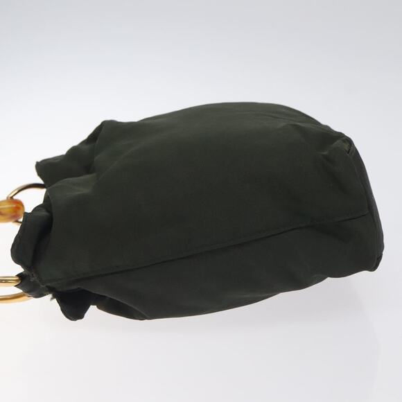 DIOR Maris Pearl Hand Bag Nylon Khaki - Picture 5 of 12